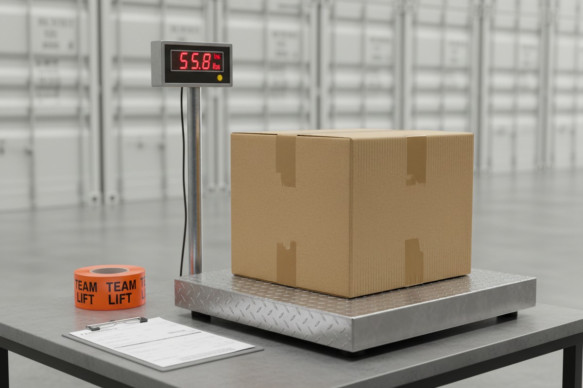 FBA Carton Weight Limits Determining carton weight requirements for Amazon FBA Team Lift and Mechanical Lift labels (ID#2)