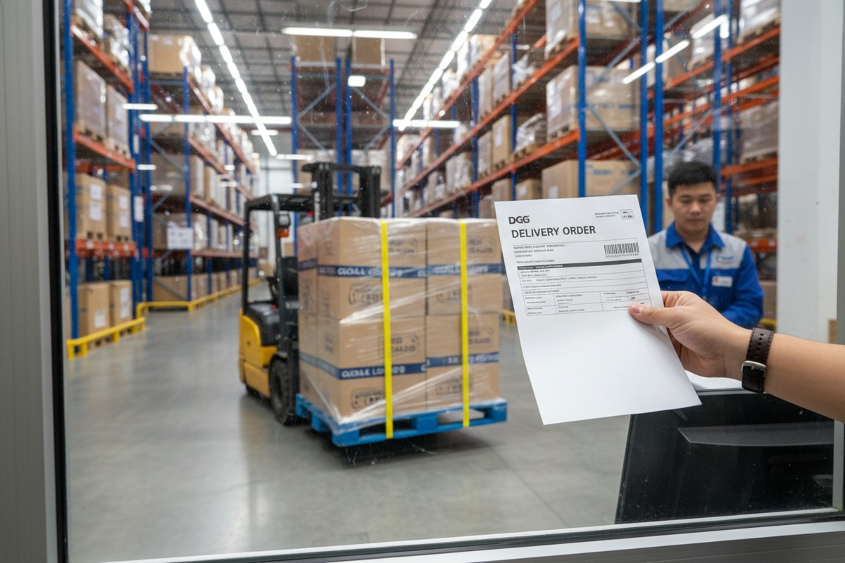 Authorization document for consignees to collect cargo from a terminal or warehouse (ID#2)