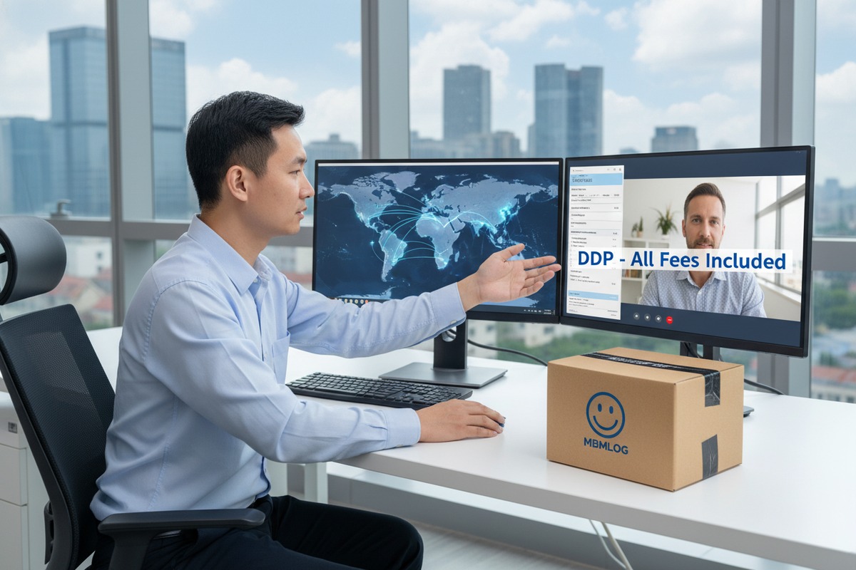 Seller responsibility for delivery order fees under DDP Incoterms for international shipping (ID#3)