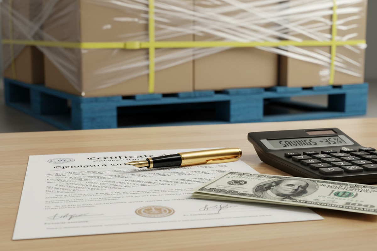 Using a Certificate of Origin to lower import duties and taxes under trade agreements (ID#3)
