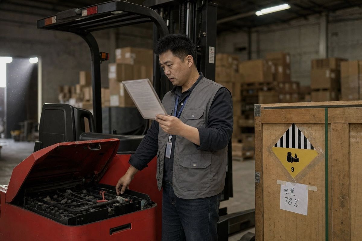 Required documents for safely shipping lithium battery forklifts from China internationally (ID#3)