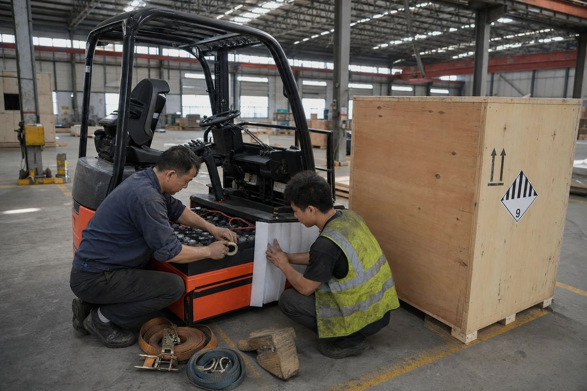 Lithium Battery Safety Standards Safety requirements for lithium battery forklifts including Class 9 labeling and BMS isolation (ID#3)