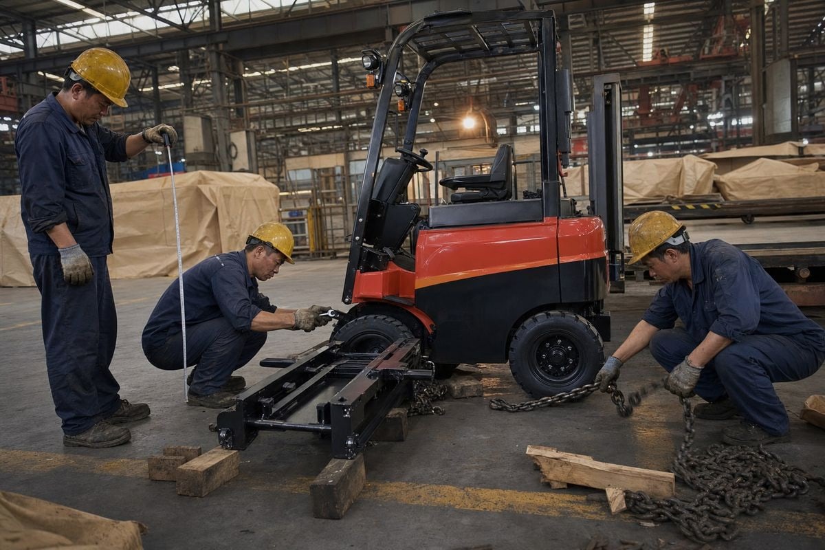 Six-step process for door-to-door shipping of electric forklift orders from China (ID#2)