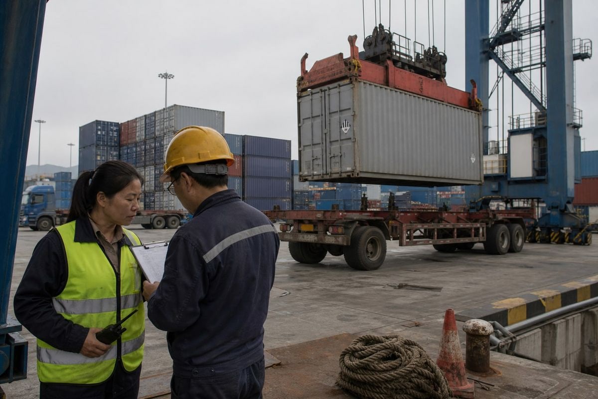 Sea freight transit time estimates for electric forklifts shipped from China (ID#5)