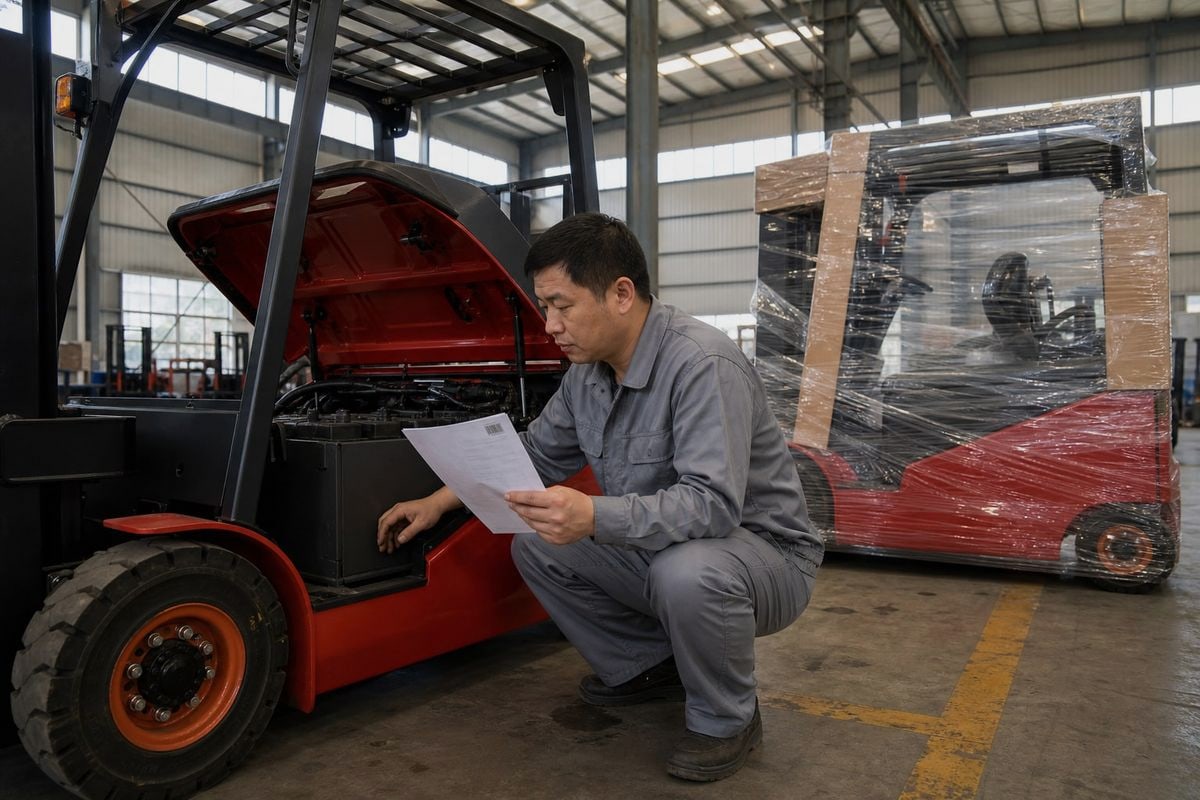 Forwarder experience with electric forklifts and lithium battery shipping documentation (ID#2)