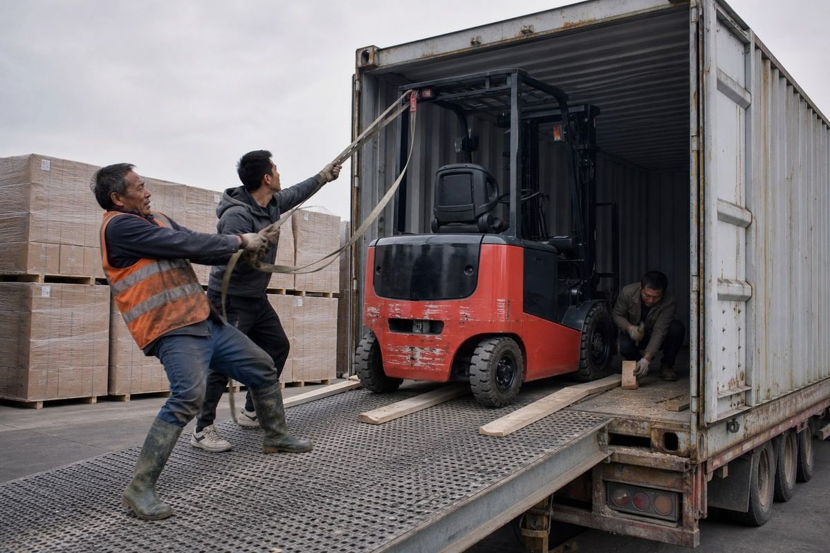 Consolidating forklifts from multiple Chinese suppliers into one shipment efficiently (ID#4)