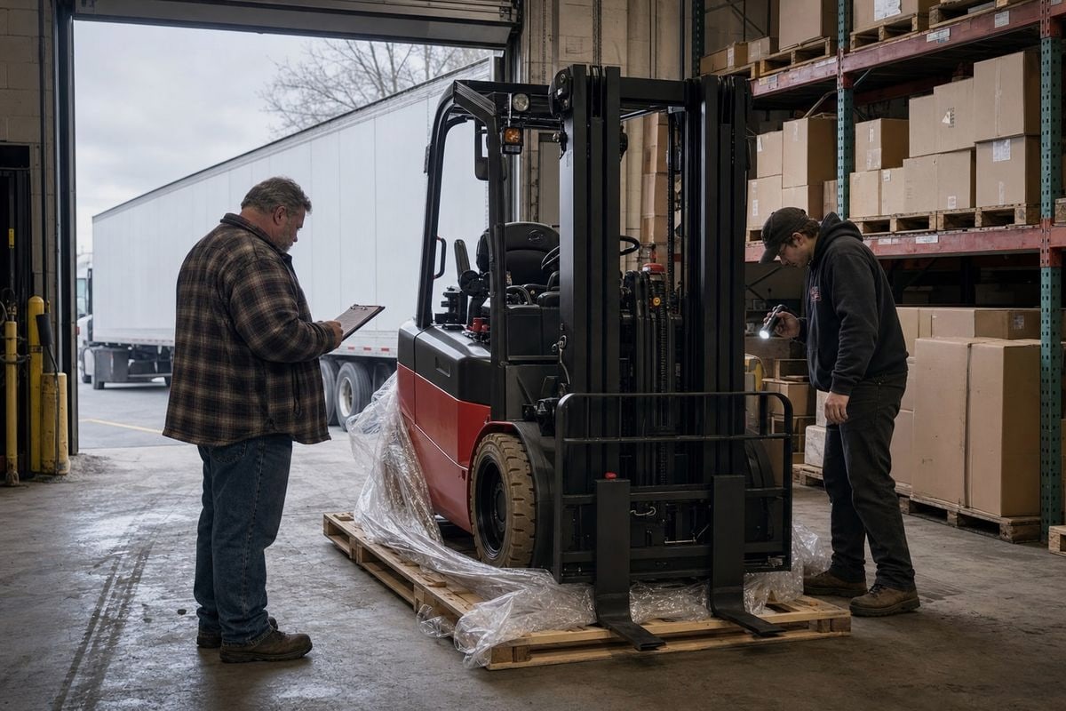 Safety steps for shipping lithium battery forklifts as Class 9 dangerous goods overseas (ID#4)