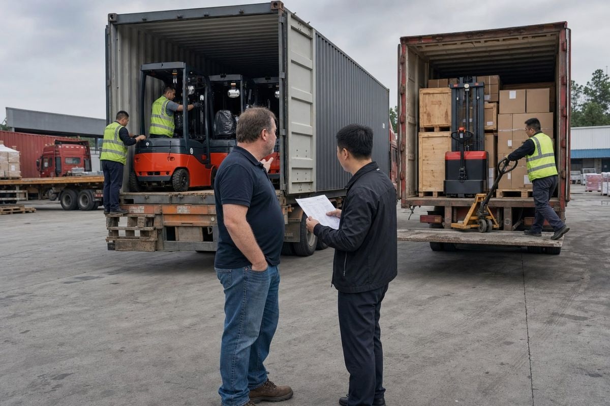 Compare FCL versus LCL shipping options to save money on forklift orders from China (ID#3)