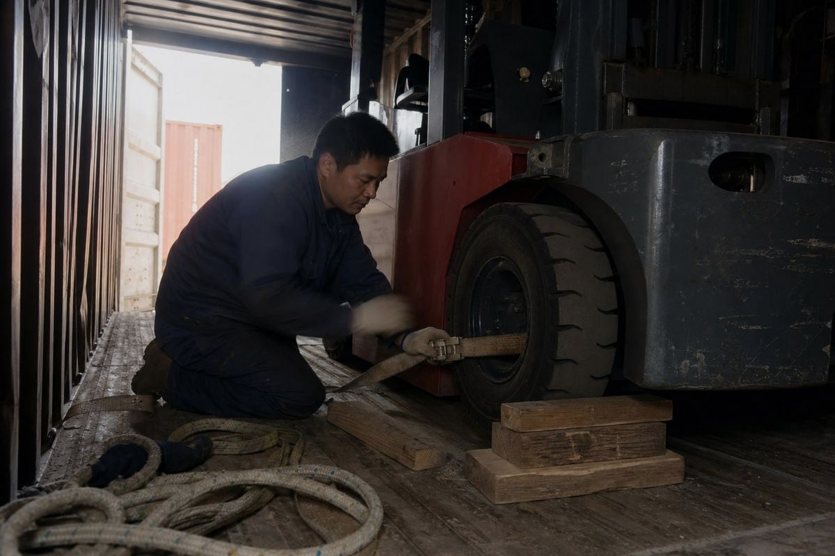 Multi-Supplier Consolidation Consolidating forklifts from multiple Chinese suppliers into one shipment (ID#5)