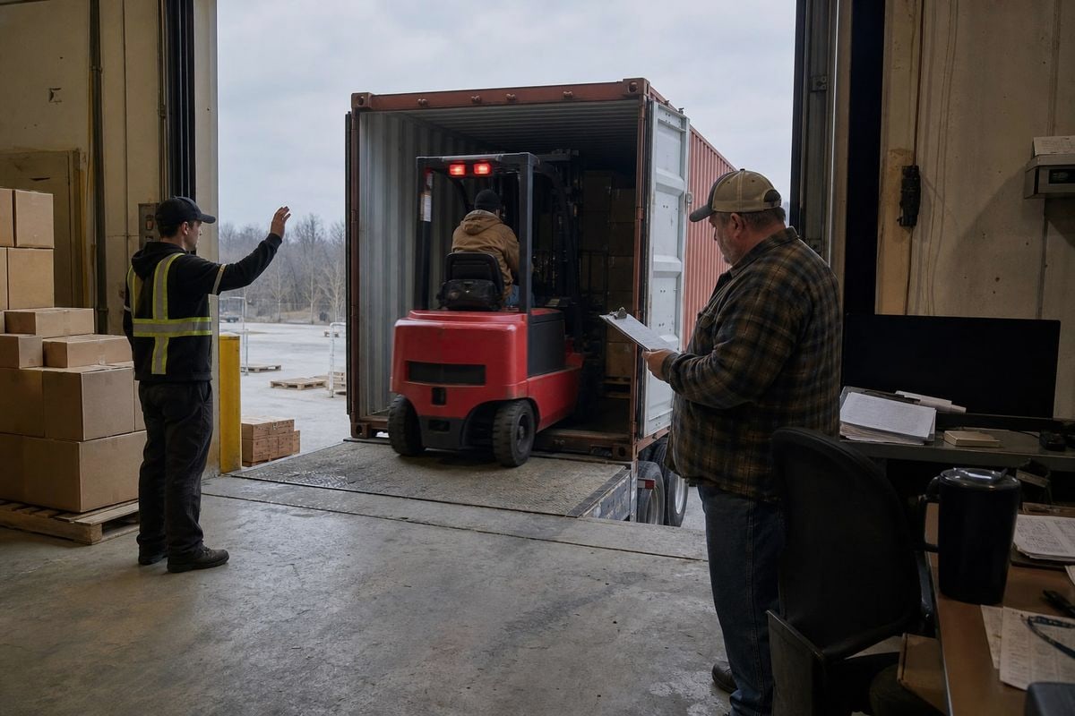 Comparing FCL, LCL, and door-to-door shipping options for forklift import decisions (ID#5)