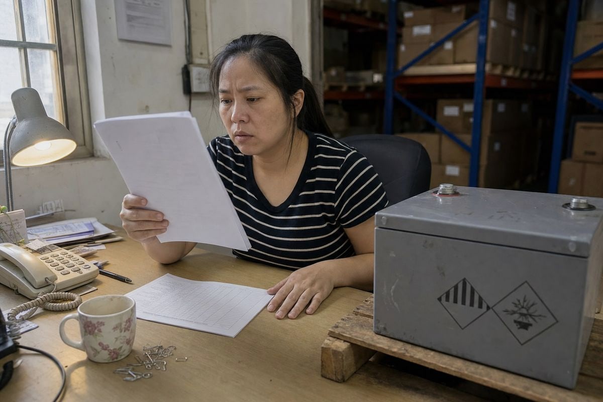 Required lithium battery documentation for shipping electric forklifts safely from China (ID#4)