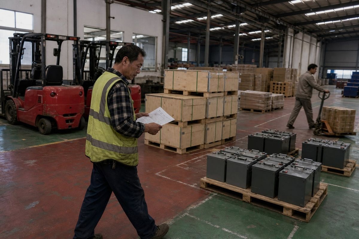 Consolidating electric forklifts and parts from multiple Chinese suppliers into shipment (ID#5)