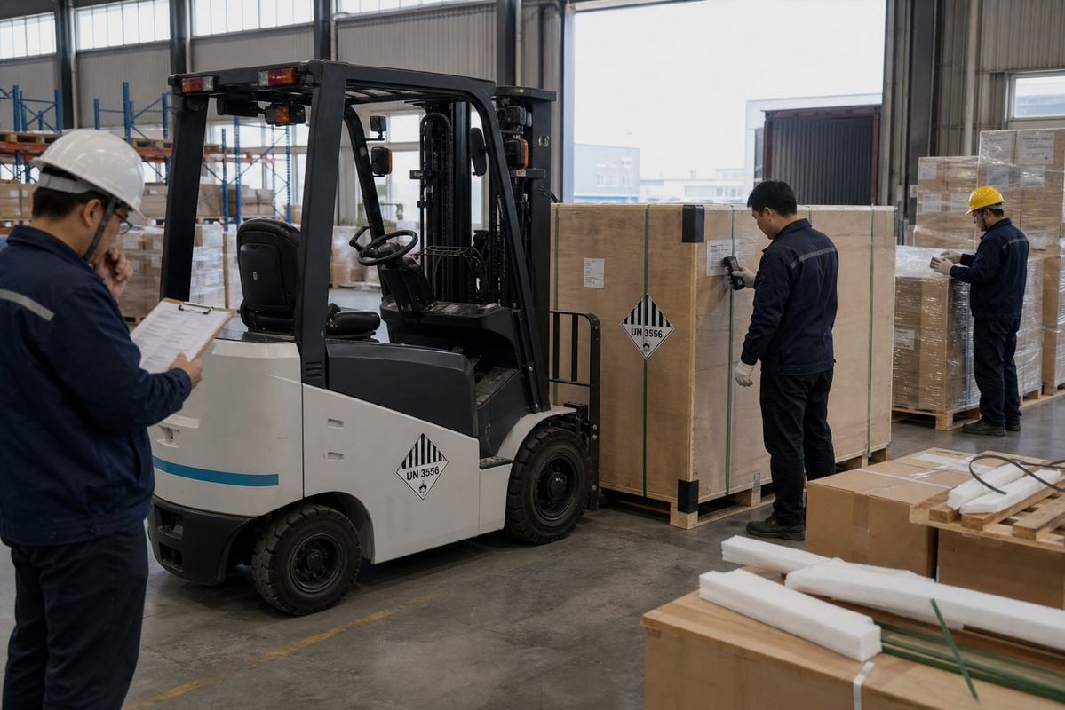 UN 3556 Shipping Documents Guide to updating shipping documents for UN 3556 lithium battery forklifts (ID#2)