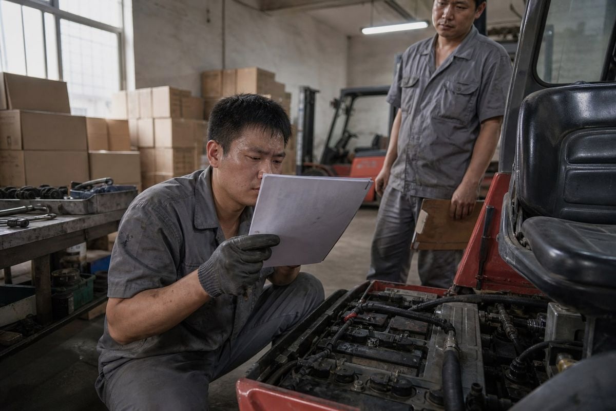 Battery Classification Check Determine forklift battery classification by checking chemistry on the Safety Data Sheet (ID#2)