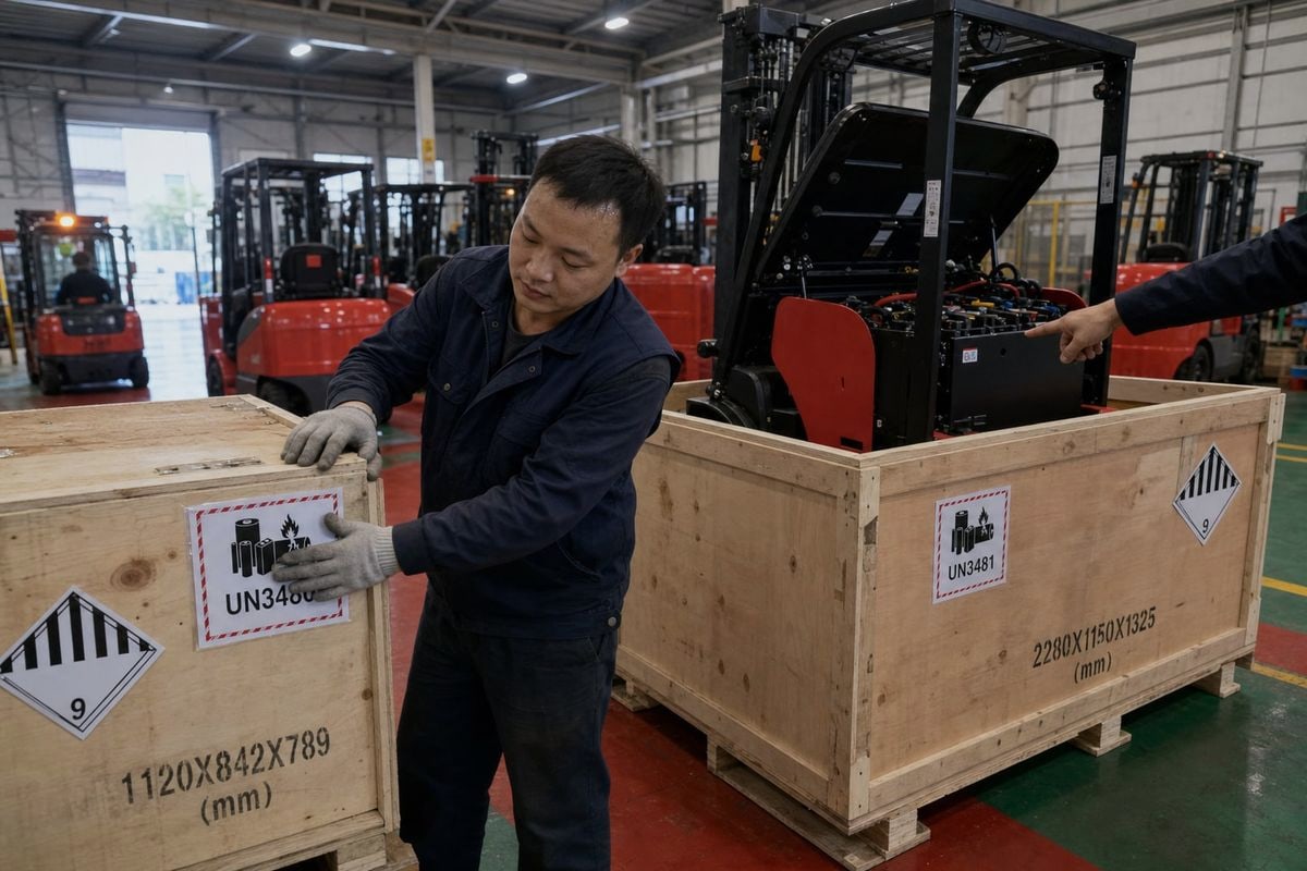 Battery Classification Guide Classification chart for lithium forklift batteries under UN3480 and UN3481 dangerous goods rules (ID#3)