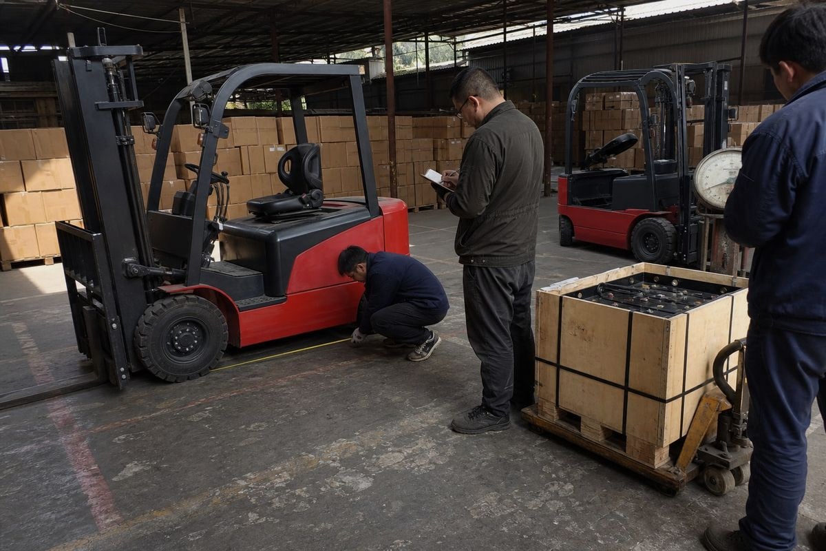 Protecting forklift and battery from damage during shipping with installed versus removed batteries (ID#5)