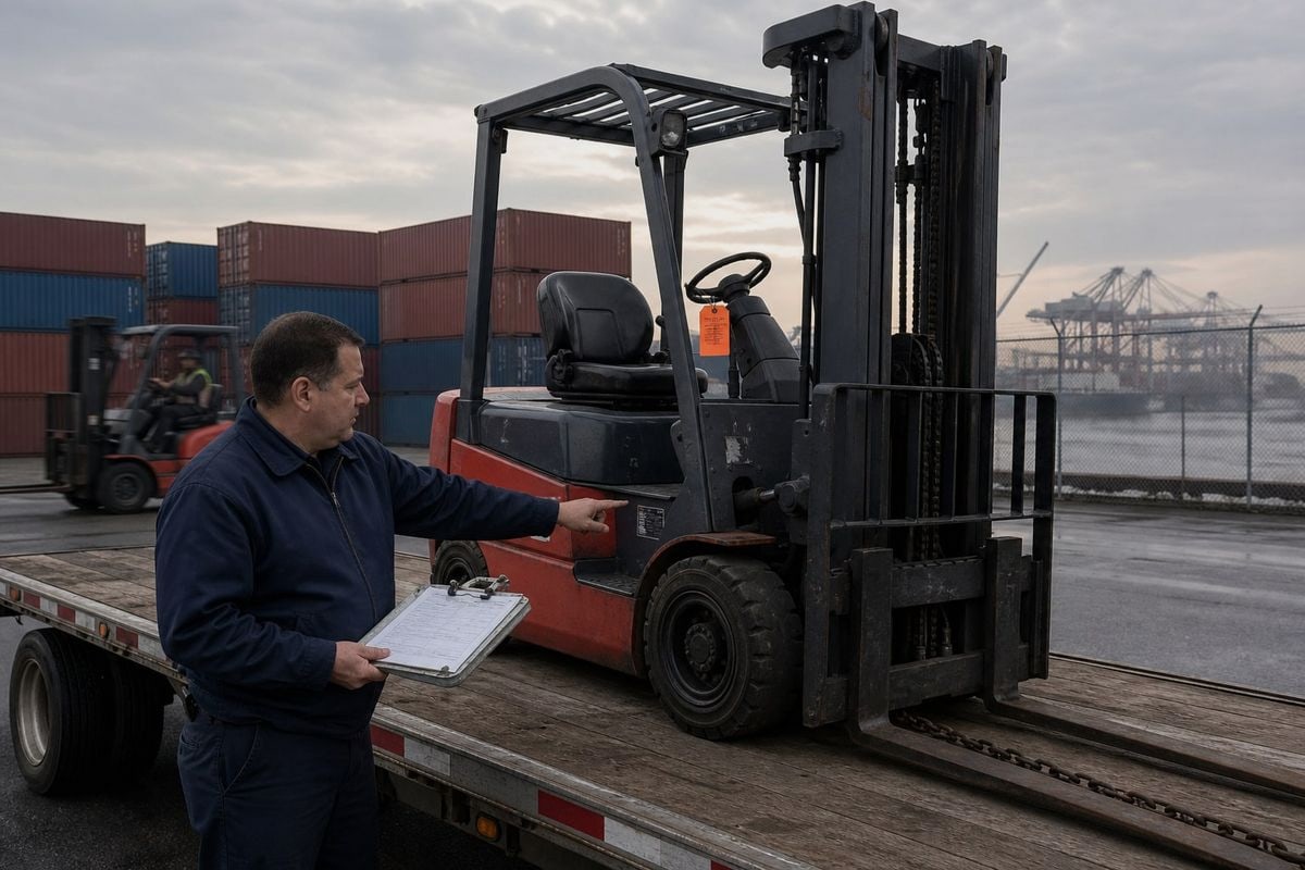 Incorrect UN numbers or hazard classifications causing customs delays for forklift shipments (ID#3)