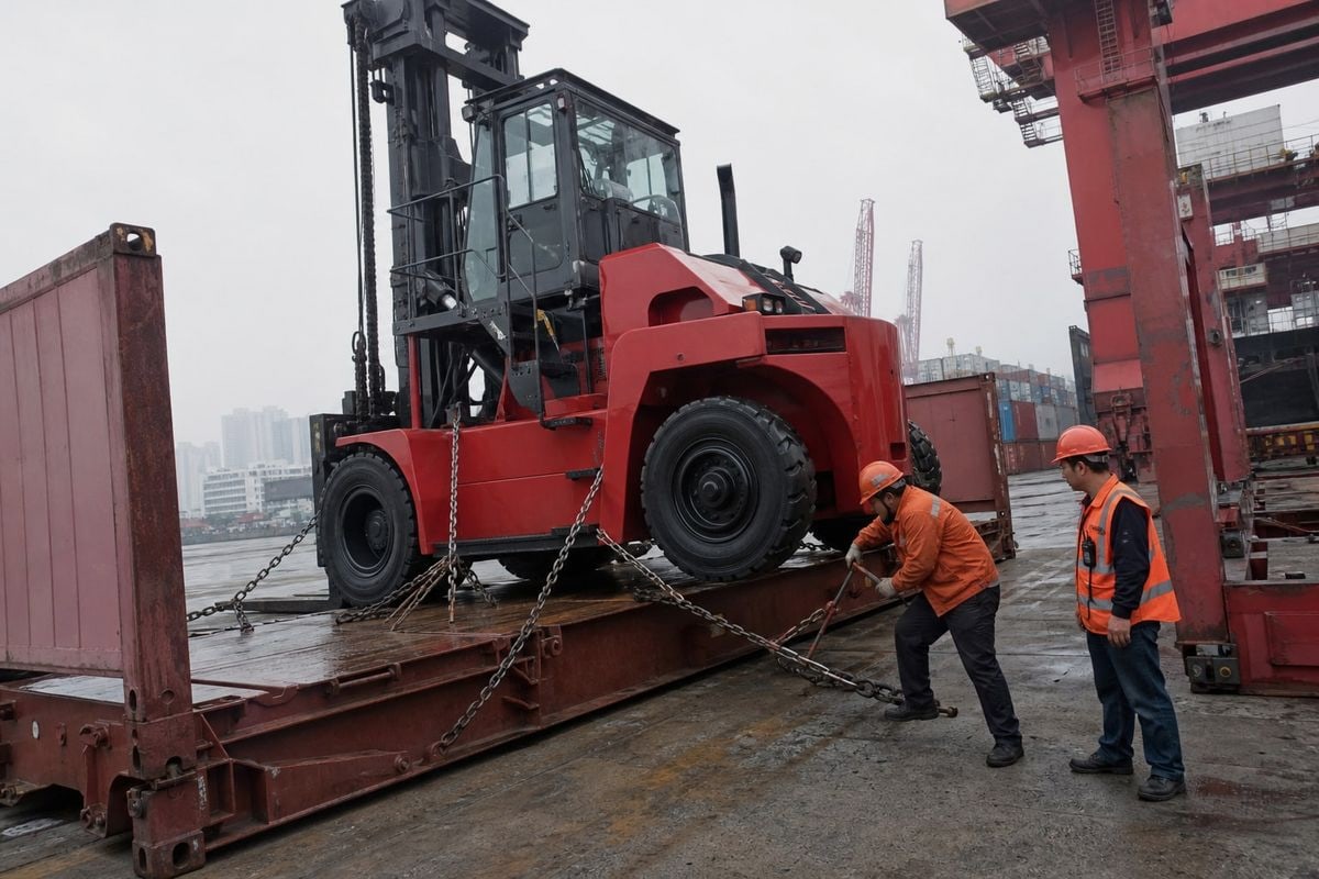 Oversized or heavy forklifts require special handling and incur extra shipping fees (ID#5)