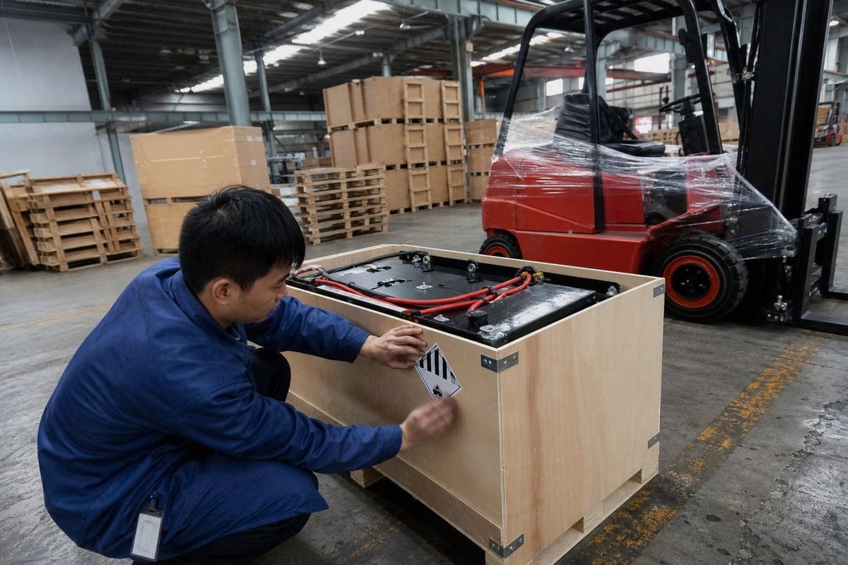 Lithium battery forklifts face extra dangerous goods surcharges and strict documentation checks (ID#4)