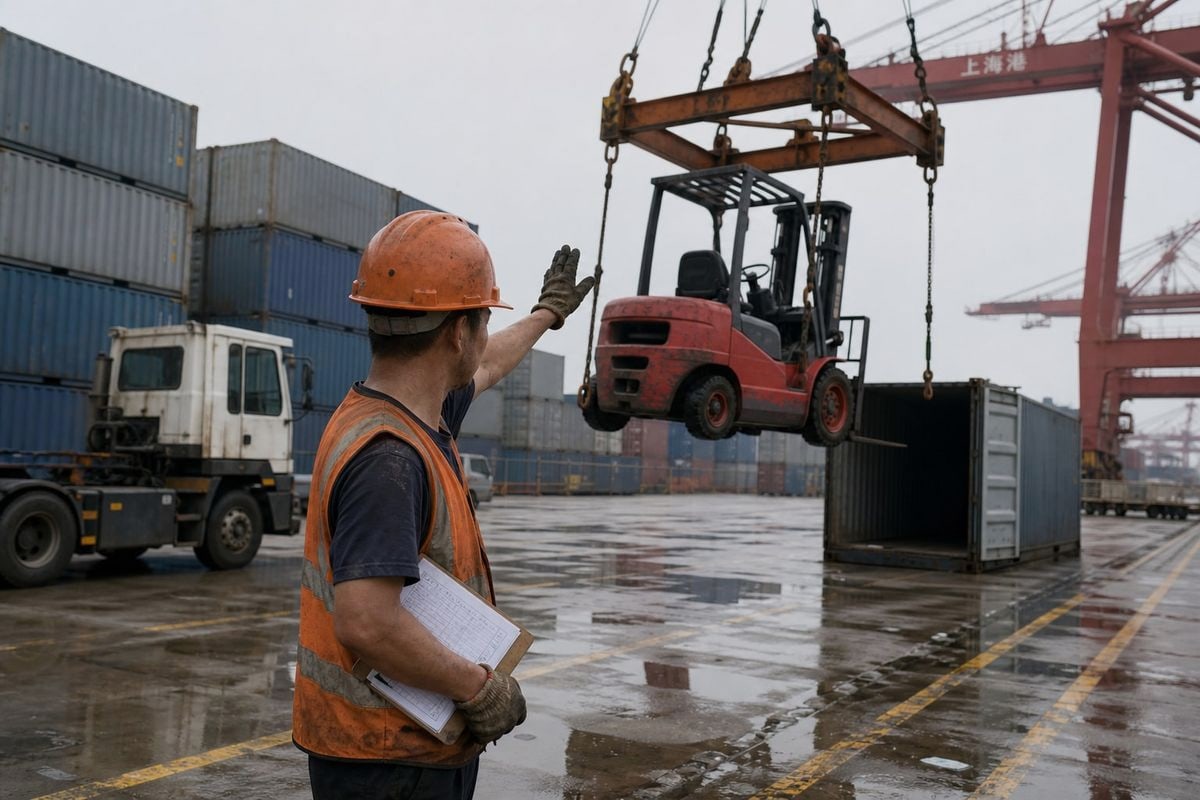 Cost breakdown of port charges when importing electric forklifts from China (ID#2)
