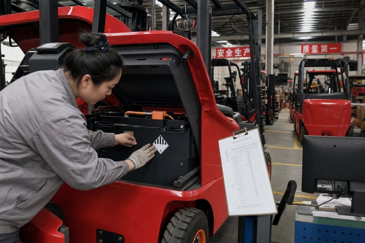 Class 9 Battery Classification Lithium battery forklifts classified as Class 9 dangerous goods under UN3480 UN3481 (ID#2)