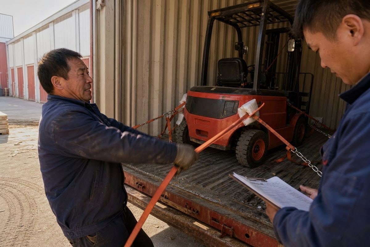 Common mistakes to avoid when lashing electric forklifts for safe export (ID#5)