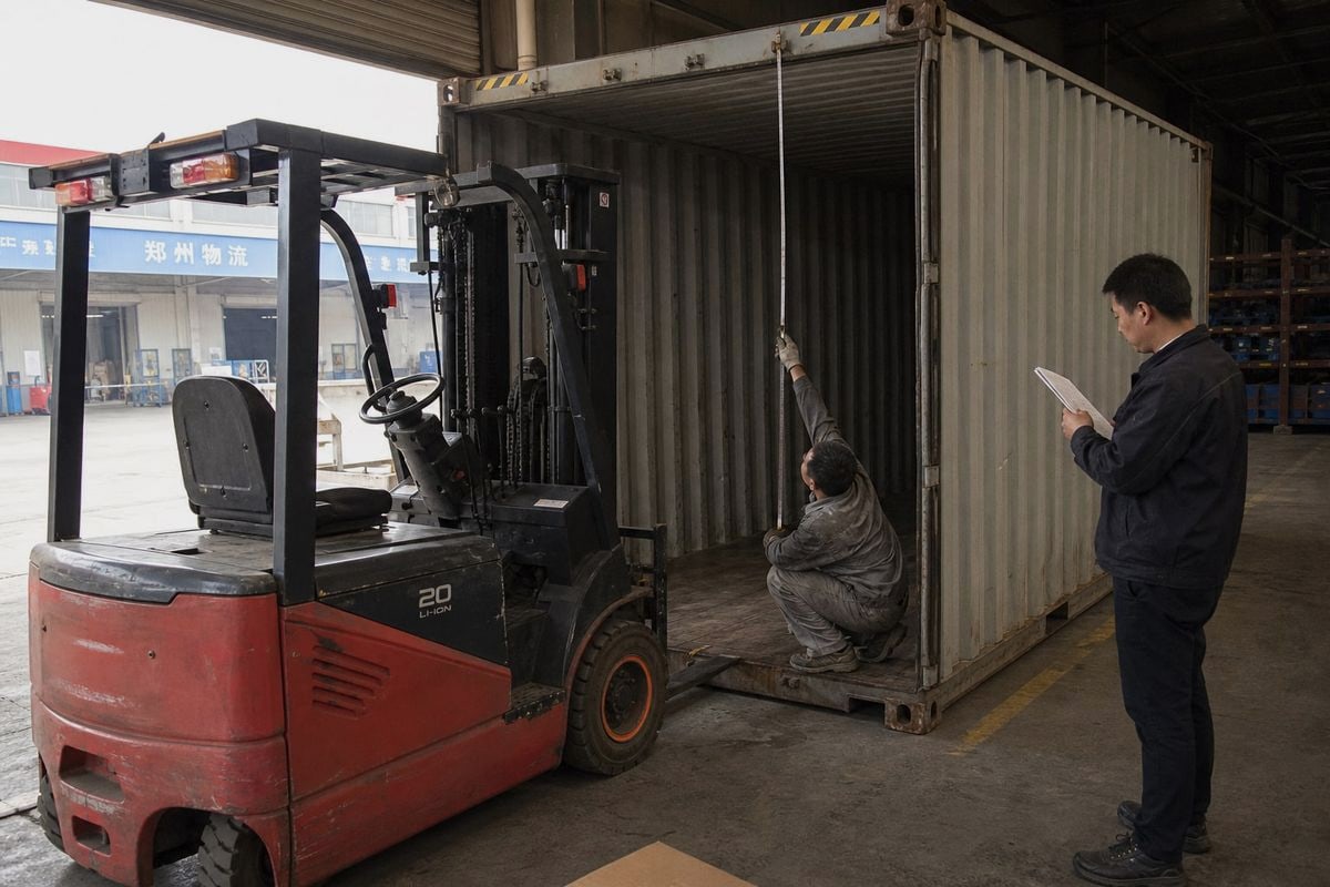 Cost comparison between assembled and disassembled forklift shipping including freight and labor (ID#4)