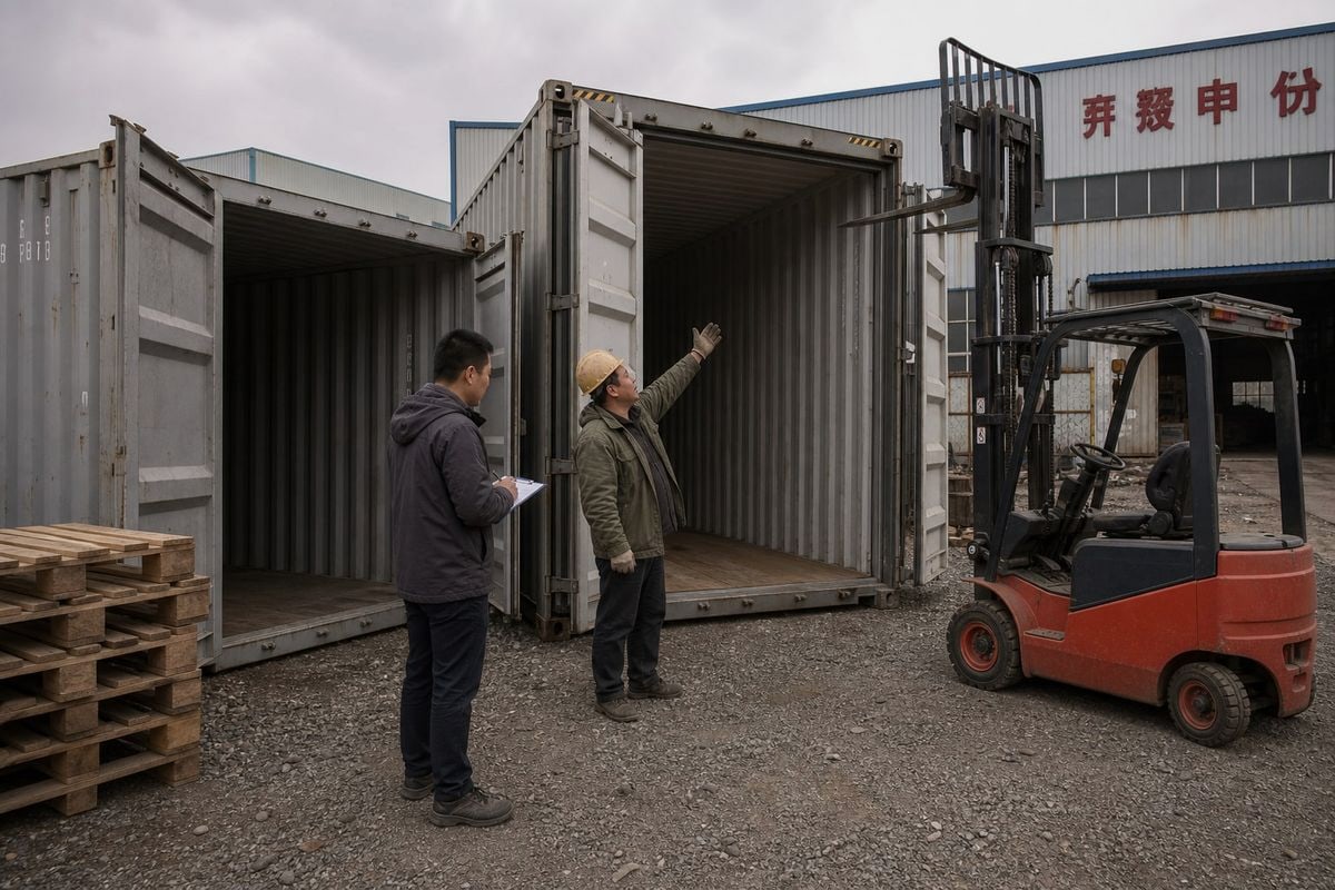 Comparison of high cube, open-side, and open-top containers for oversized forklifts (ID#3)