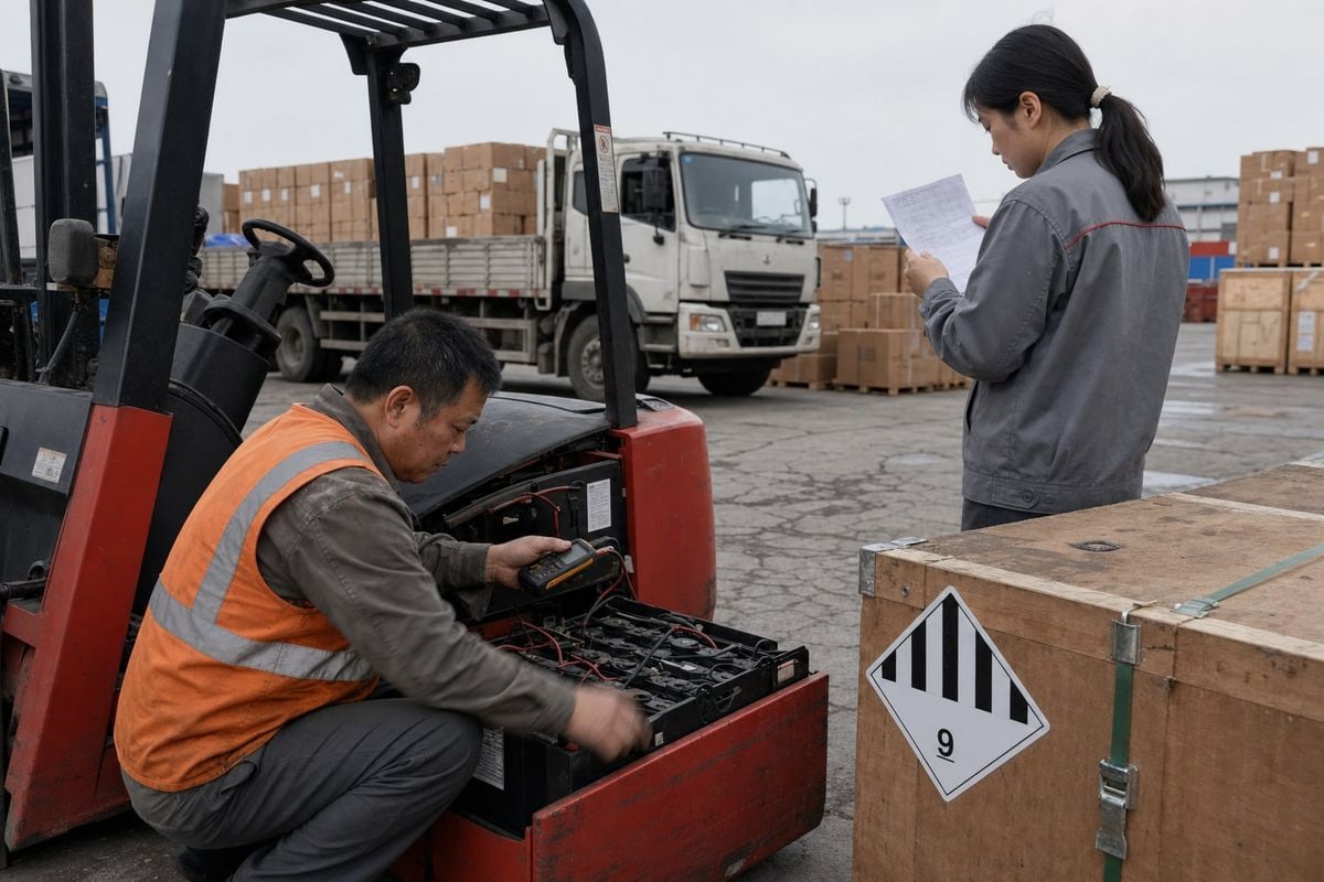 Lithium Battery Customs Clearance Customs clearance process for lithium battery forklifts as Class 9 dangerous goods (ID#3)