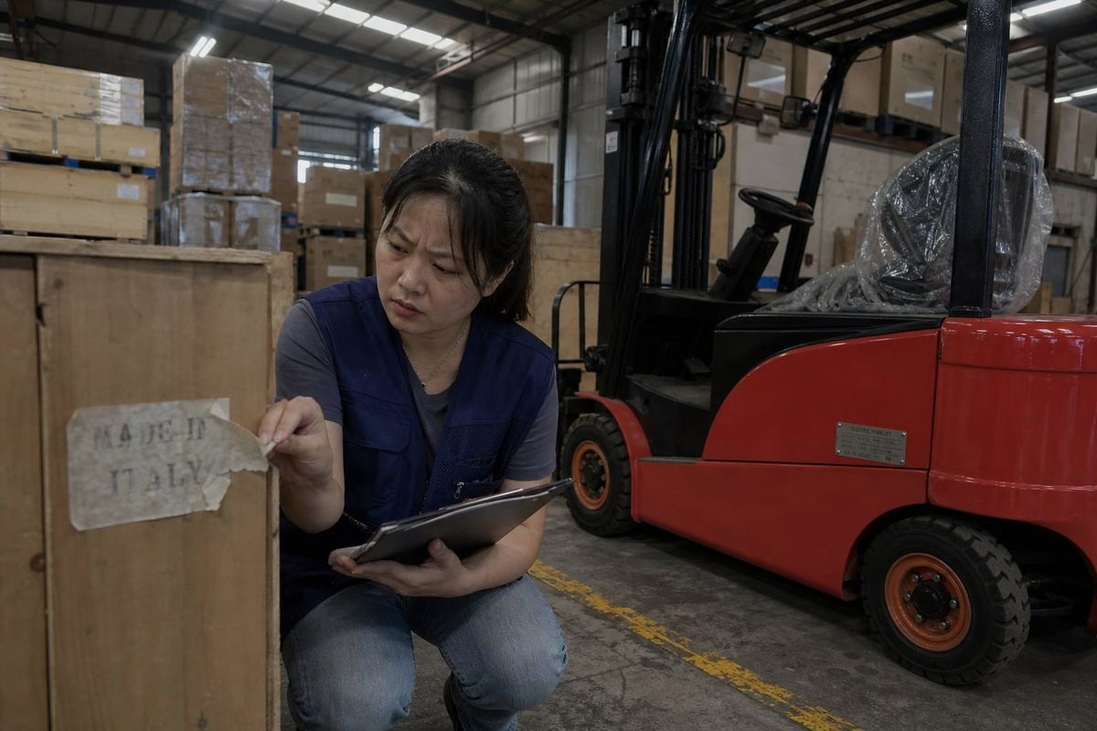 Country of origin marking rules for forklifts imported from China under CBP regulations (ID#2)