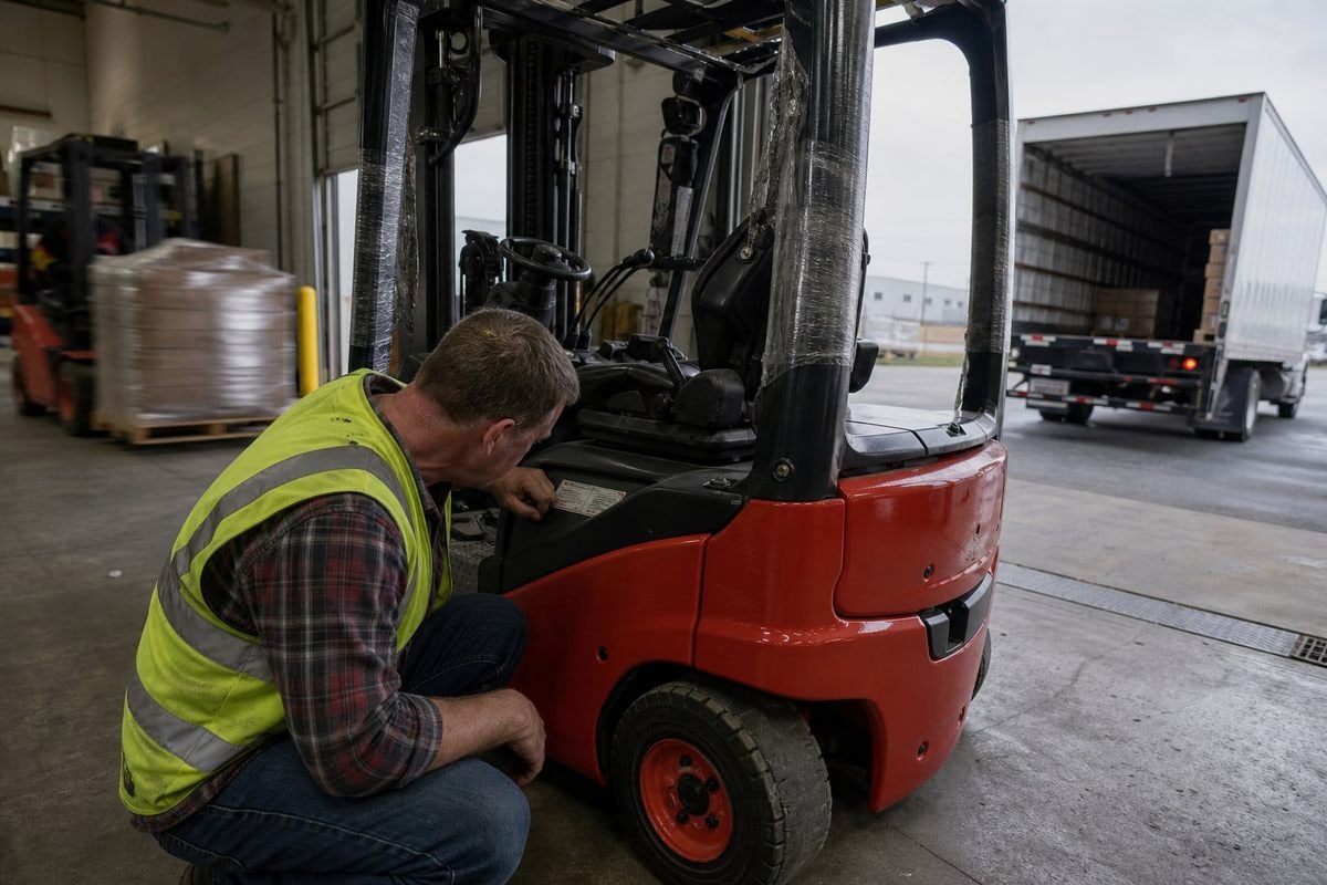 Steps to avoid customs delays from incorrect or missing forklift origin markings (ID#4)