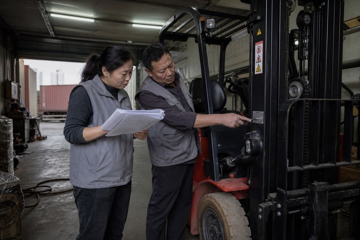 Required customs clearance documents for importing forklifts into Australia including invoices and certificates (ID#3)