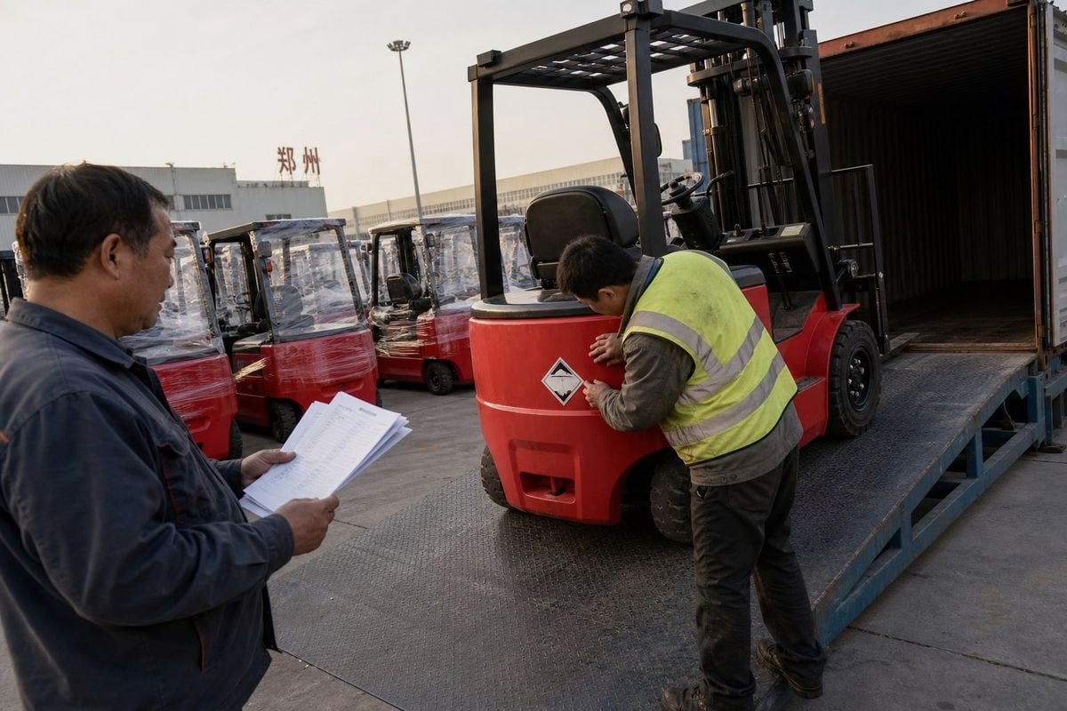 Comparison of shipping methods for importing electric forklifts including LCL and FCL options (ID#5)