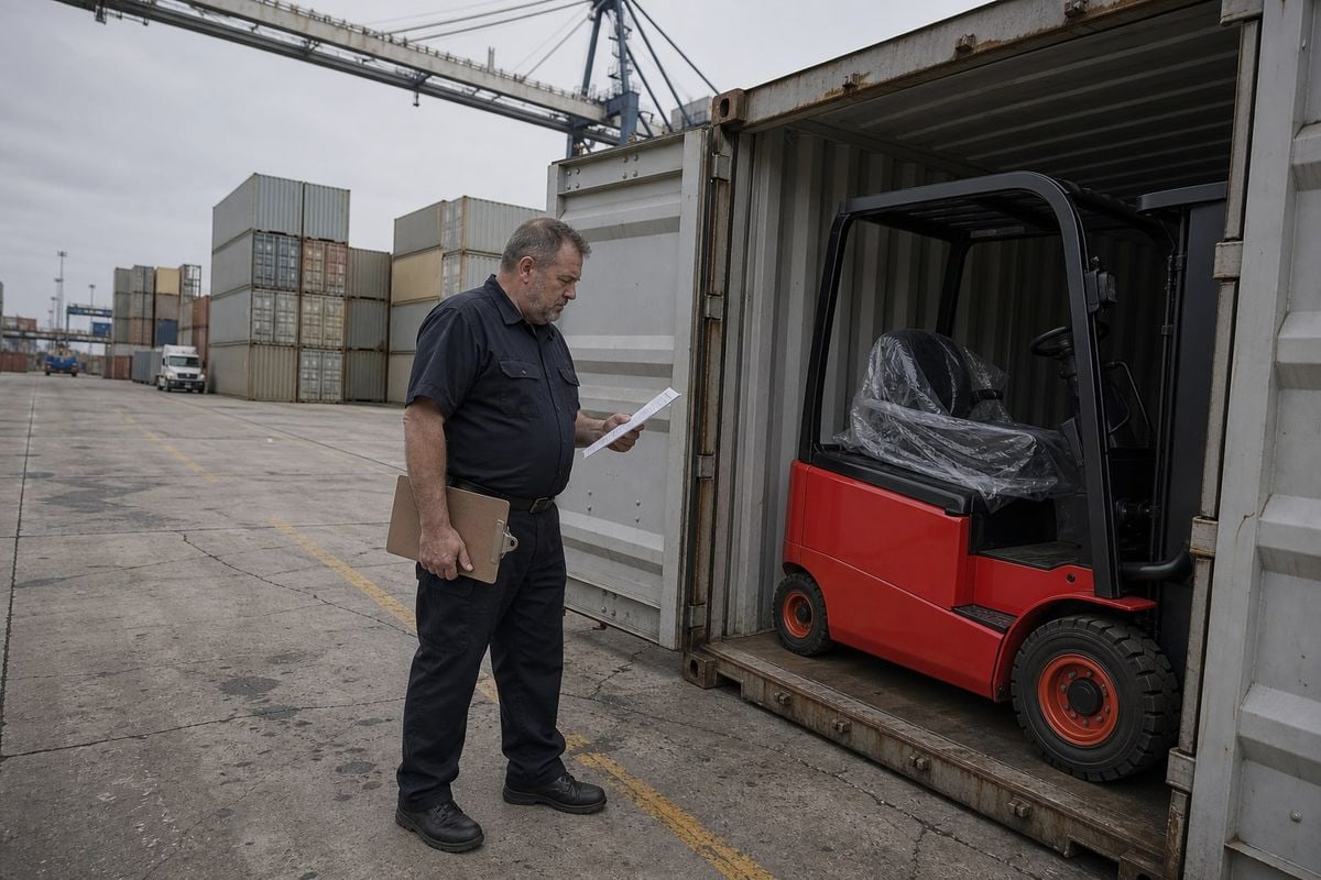 Customs clearance process steps for electric forklifts entering Canada via CBSA (ID#3)
