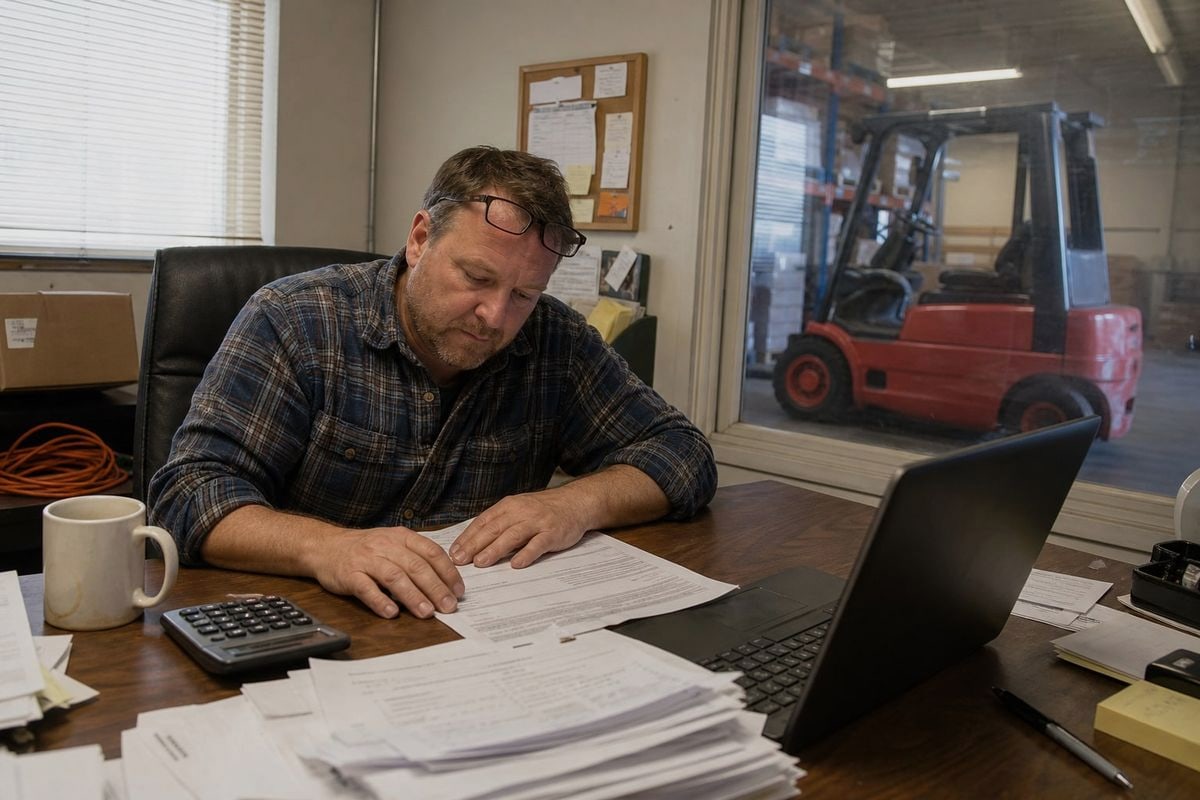 Calculating Landed Cost Breakdown of landed cost calculation including freight, insurance, and customs duties for forklift imports (ID#3)