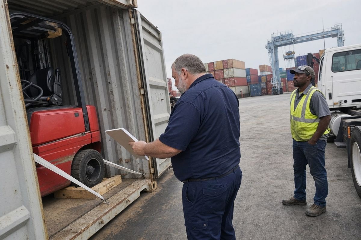 FCL vs LCL Shipping Comparison of FCL versus LCL options for forklift shipping to Savannah (ID#4)