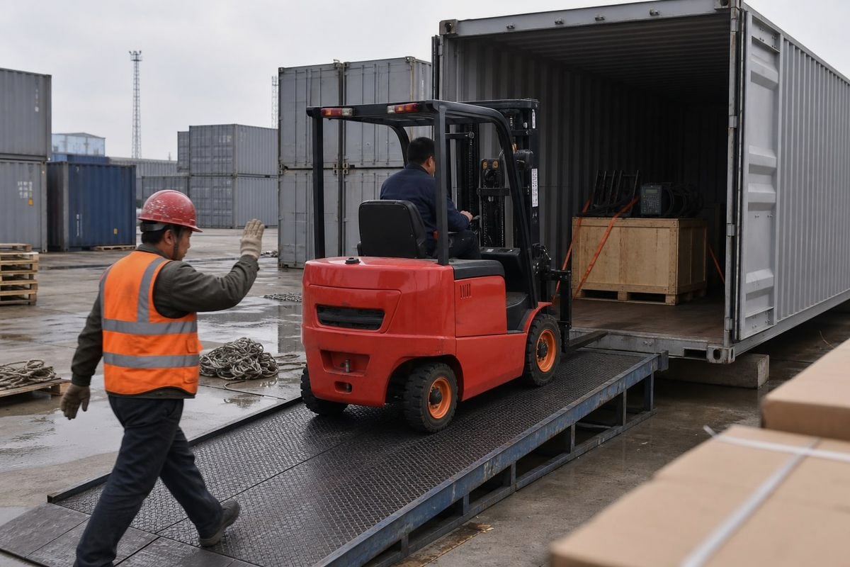 Consolidating forklift parts and batteries from multiple Chinese suppliers into one shipment (ID#4)
