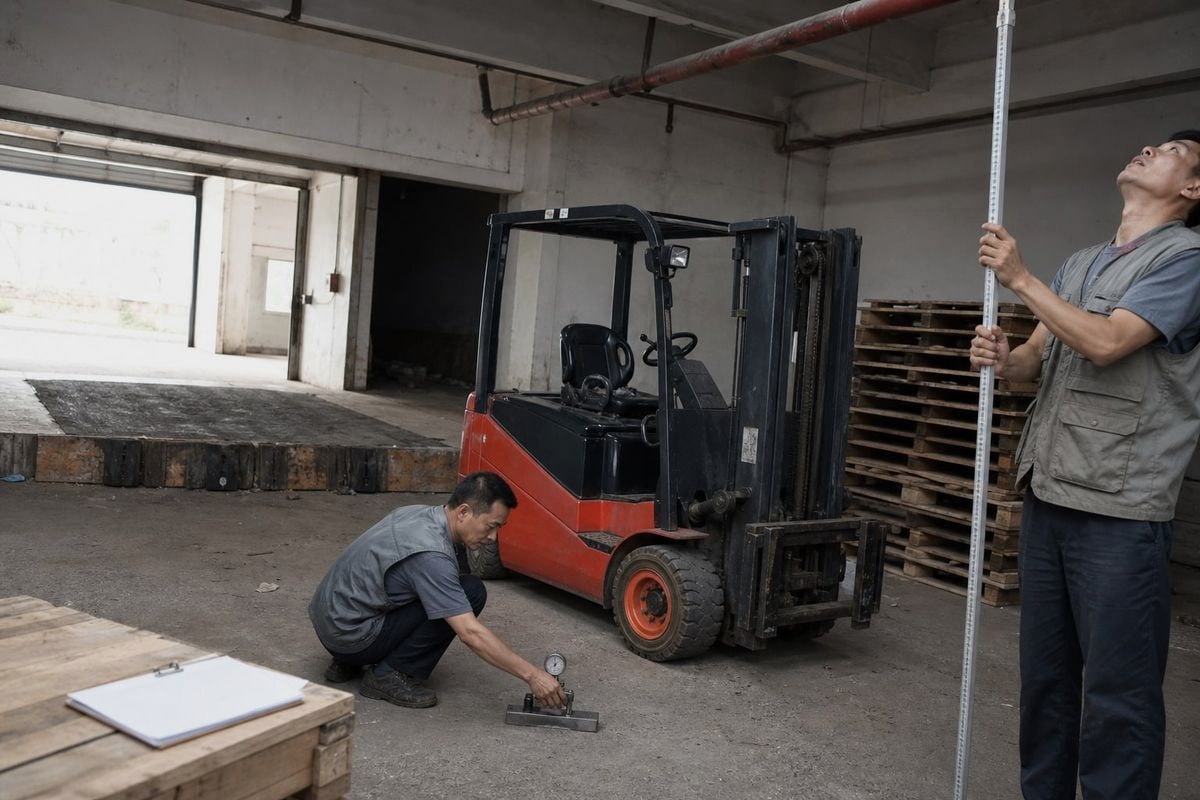Checklist for inspecting China warehouse floor capacity and lifting equipment before container loading (ID#3)